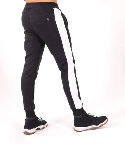 Vista 3 de SCREENSHOT Sports Pantalones deportivos deportivos de forro polar de elastano para hombre
