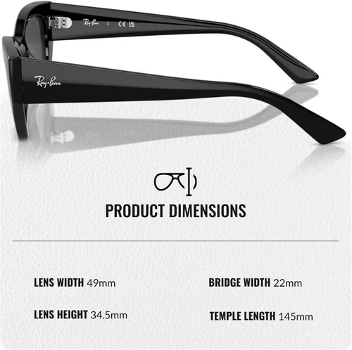 Vista 5 de Ray-Ban RB4430 ZENA BIO-BASED Gafas de sol cuadradas redondas con kit oficial de gafas