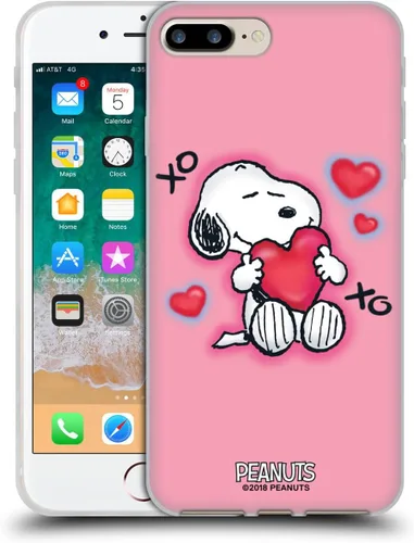 Vista 68 de Head Case Designs Funda de gel con licencia oficial de Peanuts Beach Surf Snoopy Boardwalk Airbrush [protección de grado militar] compatible