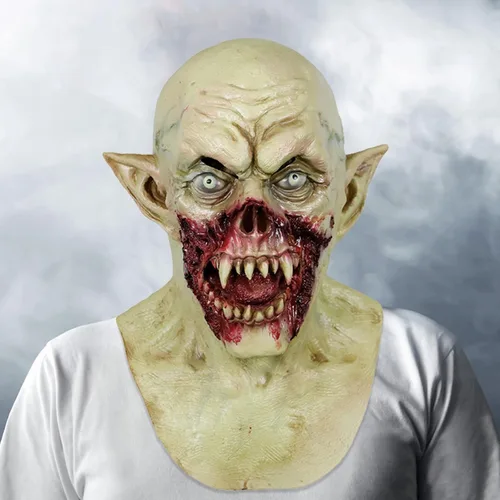 Vista 8 de Demi Sharky Scary Vampire Monster Mask, Creepy Adult Bloody Haed Mask for Halloween Costume Cosplay Party Props