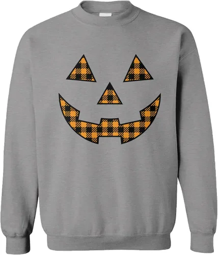 Vista 18 de Pumpkin Face - Sudadera unisex con cuello redondo para Halloween Negro - Traje de esqueleto