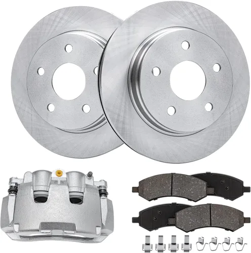 Vista 97 de Detroit Axle - 4 rotores de freno para Ford 1994-2004 Mustang, rotores de freno de disco delanteros y traseros 1995 1996 1997 1998 1999 2000 2001