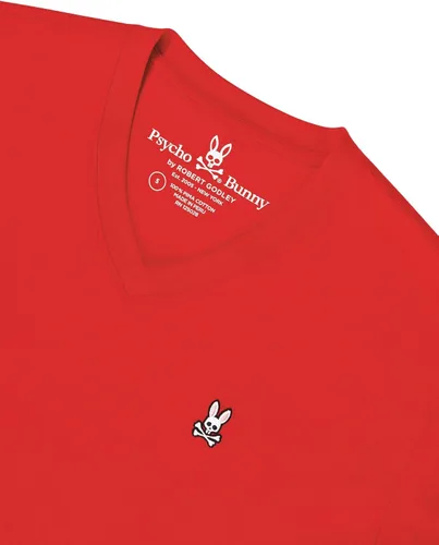 Vista 2 de Psycho Bunny Camiseta de manga corta con cuello en V para hombre