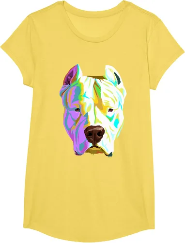 Vista 40 de Colorida camiseta Dogo Argentino, Negro, S