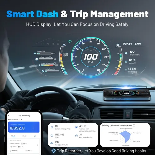 Vista 7 de XTOOL Advancer AD20 Pro Escáner Inalámbrico OBD2 Herramienta de Diagnóstico, Lector de Códigos de Automóvil para iPhone y Android, Herramienta