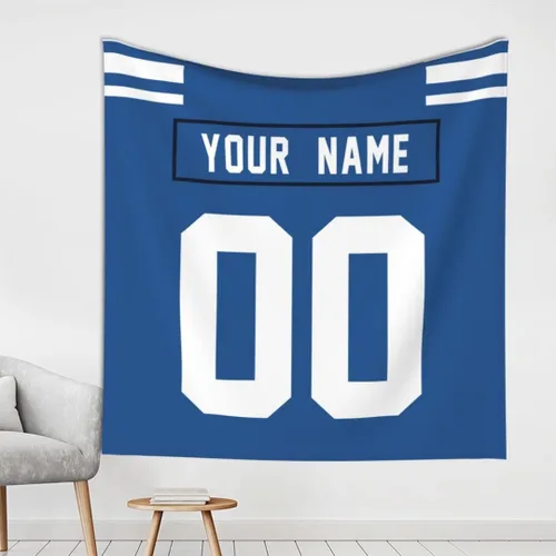 Vista 20 de Tapiz personalizado de fútbol americano personalizado con cualquier nombre, tapiz de 59 x 59 pulgadas, para colgar en la pared, gimnasio, deportes
