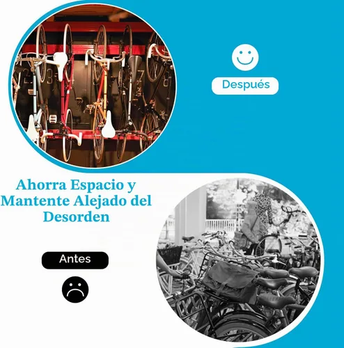 Vista 6 de DkOvn Paquete de 1/2/4 Soportes de Pared para Bicicleta de Garaje, Soporte de Pared para Bicicleta con Tornillos, Soporta hasta 66 lb