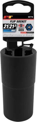 Vista 7 de Performance Tool M776 - Llave de impacto reversible de 1/2 pulgada de 21/21.5 mm - Herramienta de servicio pesado para mecánicos eficientes