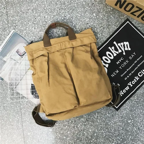 Vista 5 de KARRESLY Mochila vintage para mujer, mochila de lona casual para hombre, Marrón
