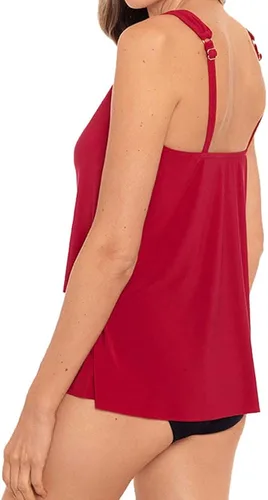 Vista 4 de Miraclesuit Traje de baño para mujer Dazzle con cuello redondo y aros