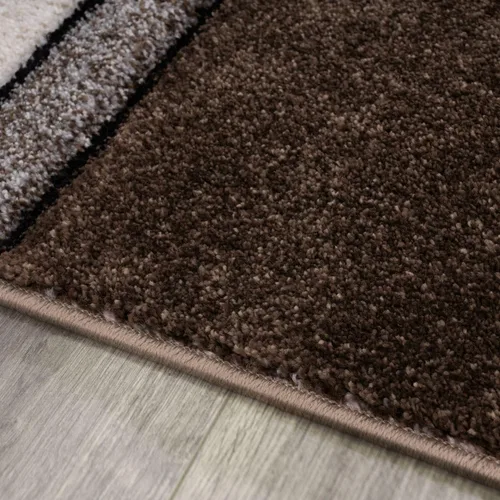 Vista 3 de Paco Home Alfombra de área con patrón geométrico moderno en marrón beige, tamaño: 2' x 3'7