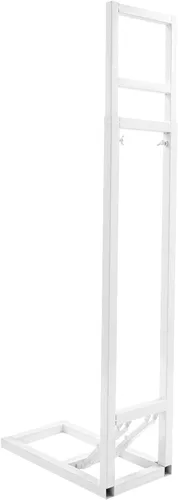 Vista 8 de DYNAMI Soporte de telón de fondo cuadrado blanco para bodas, soporte de arco de metal con base plegable, altura ajustable (1-2m) Soporte rectangular