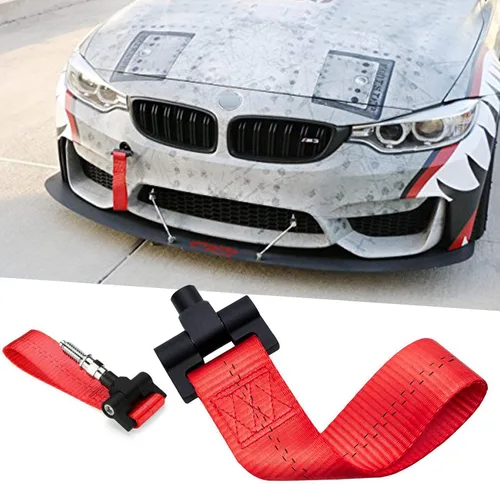 Vista 7 de x xotic tech Correa de remolque negra con adaptador de orificio de remolque compatible con BMW X1 X3 X4 X5 X6 2 3 4 5 Series E36 E46 E90 E91 E92 E93