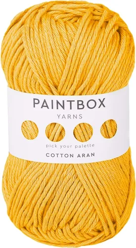 Vista 42 de Paintbox Yarns 100% algodón Aran, 50 g (1.76 oz), 85 m (93 yardas) - Lana blanca en cartón para crochet, tejer - Suave, ligera para suéter, ropa