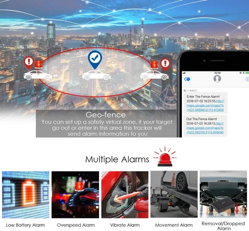 Vista 4 de Rastreador GPS para vehículos 4G LTE, dispositivo de seguimiento GPS 4G impermeable para motocicleta, camiones, localizador fuerte magnético/pista