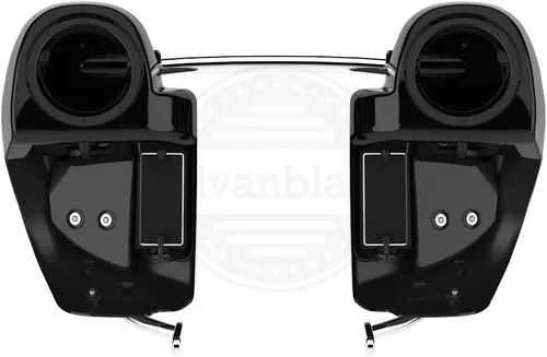 Vista 2 de Moto Onfire Lower Fairings - Cápsulas de altavoz para Harley Touring 2014+ - Negro vívido, 6.5 pulgadas