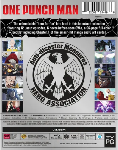 Vista 2 de One - Punch Man Combo Pack (BDDVD) Blu-ray