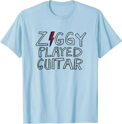Vista 30 de David Bowie - Ziggy Played Guitar Sketch Lyric Camiseta Blanco