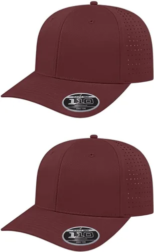 Vista 36 de Cap America i8533 Flexfit 110 Gorra Snapback Perforada de Rendimiento de Perfil Medio de 6 Paneles con Protección UV y Snapback Ajustable
