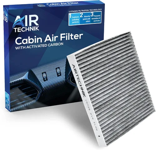 Vista 10 de AirTechnik CF10729 - Filtro de aire de cabina con carbón activado (paquete de 2) Compatible con Chrysler 200, Cirrus, Sebring, Dodge Avenger