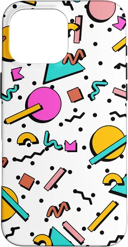 Vista 19 de Vintage Geometría Forma Patrón Retro 80s 90's Nostalgia Case para iPhone 17