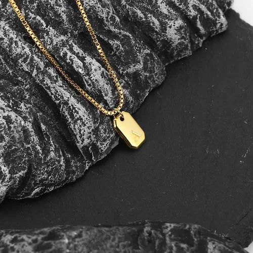 Vista 6 de FLNEOO Gold Necklace for Women, Dainty 14K Gold Plated Letter Pendant Necklace Non Tarnish Gold Jewelry Initial Necklace for Women Trendy
