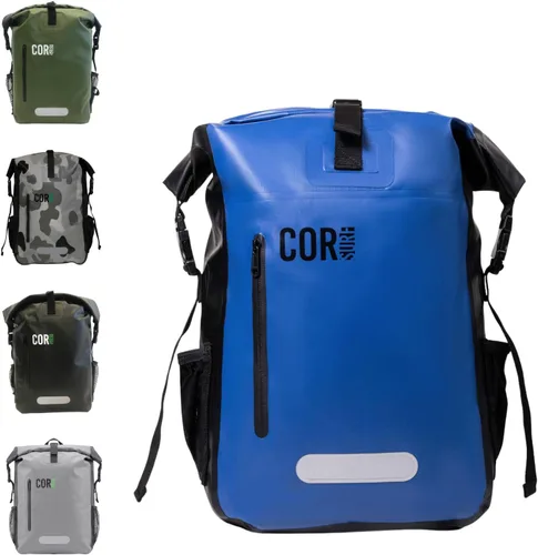 Vista 11 de COR Surf Mochila Impermeable de Bolsa Seca con Funda Acolchada para Portátil de 25L y 40L Paquete Enrollable de Servicio Pesado, Camuflaje, 25 L