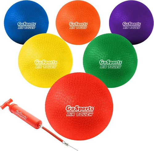 Vista 8 de GoSports Playground Balls for Kids - Choose 8.5” or 10” Sizes - Heavy Duty Set of 6 with Carry Bag and Ball Pump