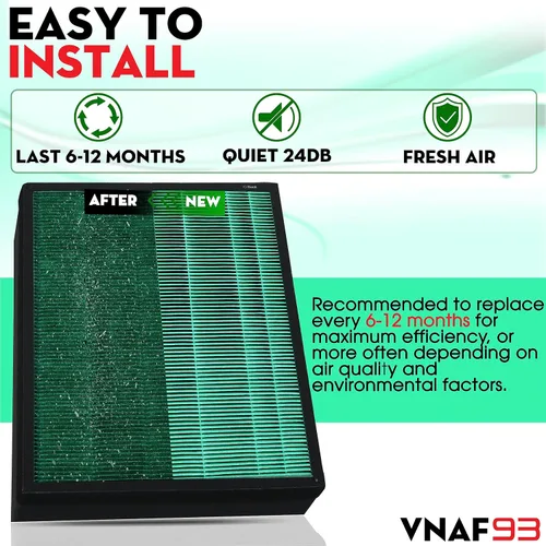 Vista 5 de Paquete de 4 filtros de repuesto de filtro HEPA 400/400S para Coway AIRMEGA Max2 400/400S 400 400 s 400 (G) 400 s(G), purificador de aire, Max 2