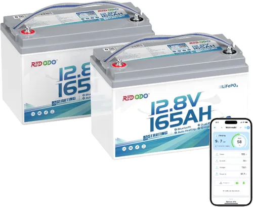 Vista 10 de Redodo - Batería de ciclos profundos LiFePO4 de 12 V y 100 Ah