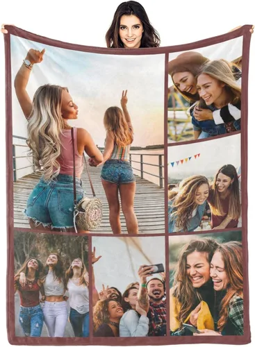 Vista 42 de Mantas personalizadas con foto, manta de fotos personalizada, mantas personalizadas con imagen, regalos personalizados para mujeres, hombres