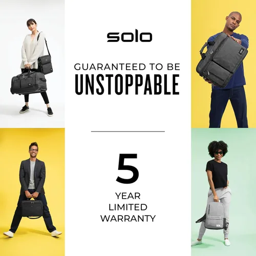 Vista 15 de Solo New York Bolso tote para mujer, bolso profesional para el trabajo y los viajes, bolso para laptop con compartimento acolchado, bolsillo frontal