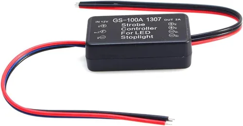 Vista 3 de Fydun Controlador estroboscópico vehículo GS-100A 1307 LED freno luz de parada estroboscópica flash módulo controlador AP