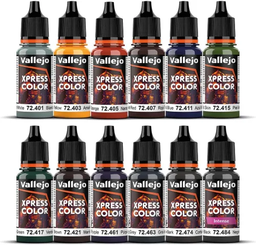 Vista 3 de Vallejo Xpress Color Starter Set for Painting Figures, Includes Exclusive Figure, Synthetic Brush and Step-by-Step Guide, Ideal for Skin, Scales