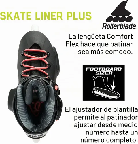 Vista 6 de Rollerblade Twister XT - Patines en línea para mujer, color negro/menta, rendimiento urbano