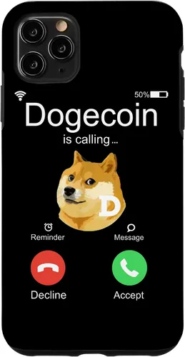Vista 4 de iPhone 12 mini Dogecoin is Calling Funny Crypto Doge Coin Dog Meme Estuche de regalo