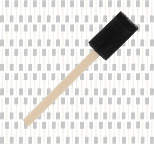 Vista 8 de US Art Supply - Juego de pinceles de pintura de espuma de 1 pulgada con mango de madera (paquete de valor de 25) - Ligeros, duraderos e ideales