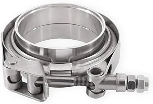 Vista 3 de Mishimoto - MMCLAMP-VS-15 Abrazadera de banda en V de acero inoxidable, 1.5" (38.1mm) Plata