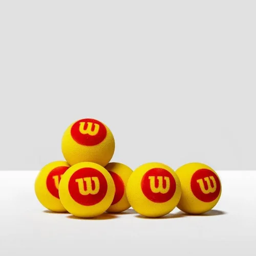 Vista 2 de Wilson Starter - Pelotas de tenis de espuma, amarillo/rojo
