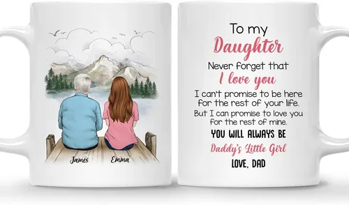 Vista 19 de Gossby Taza personalizada para padre - Regalos para padre, regalos para padre, mejores tazas de café para padre, taza personalizada para papá. Padre