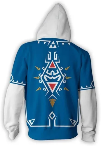 Vista 2 de Cosplay Life Legend of Zelda Breath of The Wild Twilight Princess Kangaroo Pocket Cosplay Sudaderas - Suéteres unisex