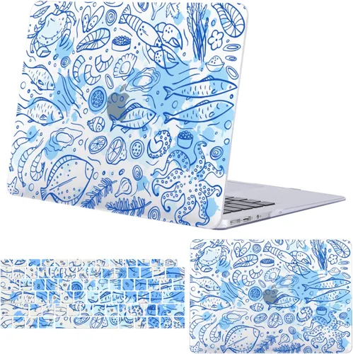 Vista 30 de Funda para MacBook Air 15.3'' A3448/A3241/A3114/A2941, lunares marrones