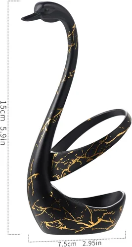 Vista 2 de AnSaw Elegante soporte de base de cisne negro pequeño