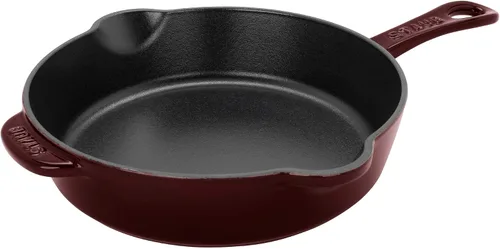 Vista 10 de Sartén tradicional de hierro fundido de STAUB de 8.5 pulgadas - Albahaca