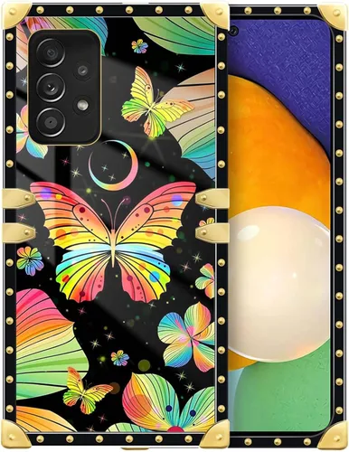 Vista 163 de Funda compatible con Samsung Galaxy A03S 4G, TPU suave de lujo y parte trasera de policarbonato duro para niñas y mujeres, funda protectora a prueba