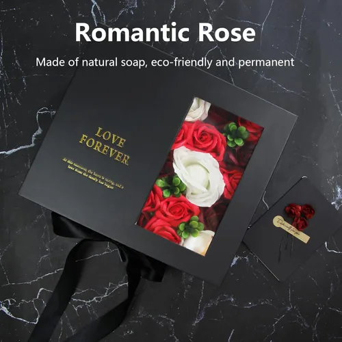 Vista 7 de Caja de dinero para regalo en efectivo - Caja de regalo de flores de lujo con tirador de dinero y tapa con flor y lazo, caja de regalo única
