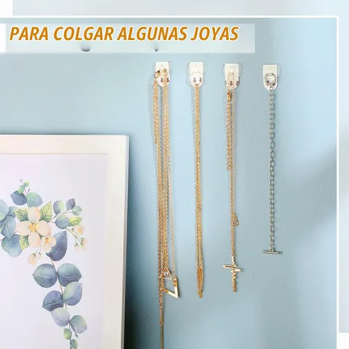 Vista 6 de Jetec - Mini clips de luz transparentes para interiores, 100 clips+100 Mini ganchos de pared decorativos de Navidad para Halloween, Navidad, hogar