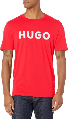 Vista 56 de Hugo Men's Print Logo Short Sleeve T-Shirt Blanco