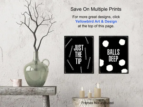 Vista 6 de Decoración de baño con refranes divertidos para hombres, juego de baño blanco y negro para cueva de hombre, citas divertidas masculinas, decoración