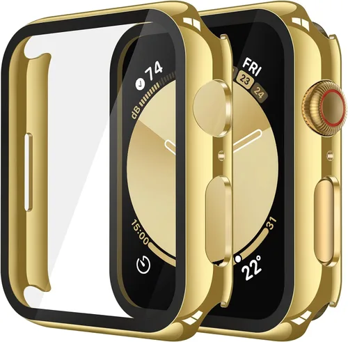 Vista 16 de Misxi Juego de 2 Fundas de Vidrio Templado Compatibles con Apple Watch Series 3 y Series 2 de 1.496 Pulgadas, Protector de Pantalla de Policarbonato